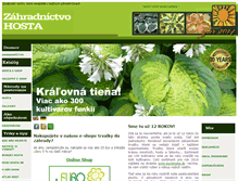 Tablet Screenshot of hostazahrada.sk